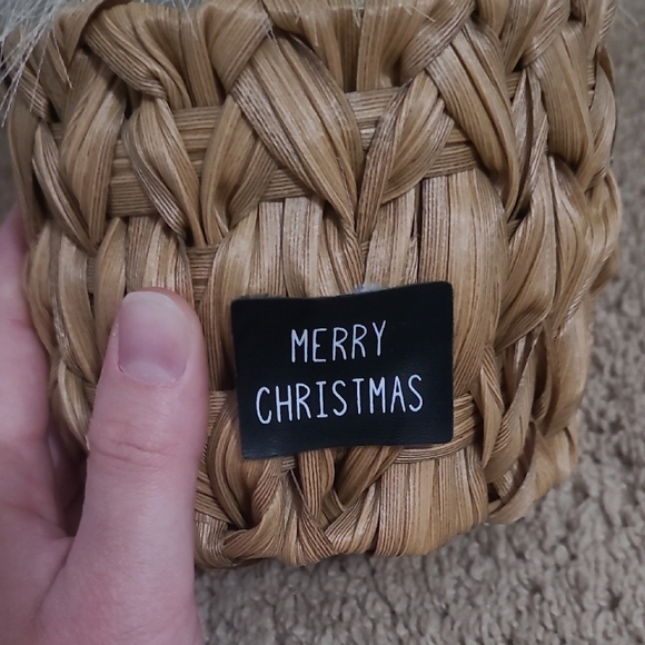 Fluffy Cream and Tan Decorative Plant - Picture 2 of 2